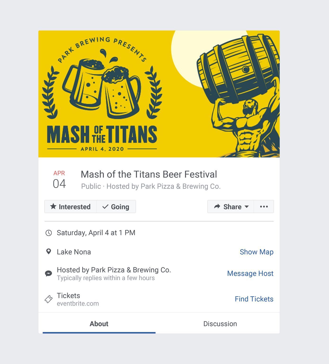 Mash of Titans FB event