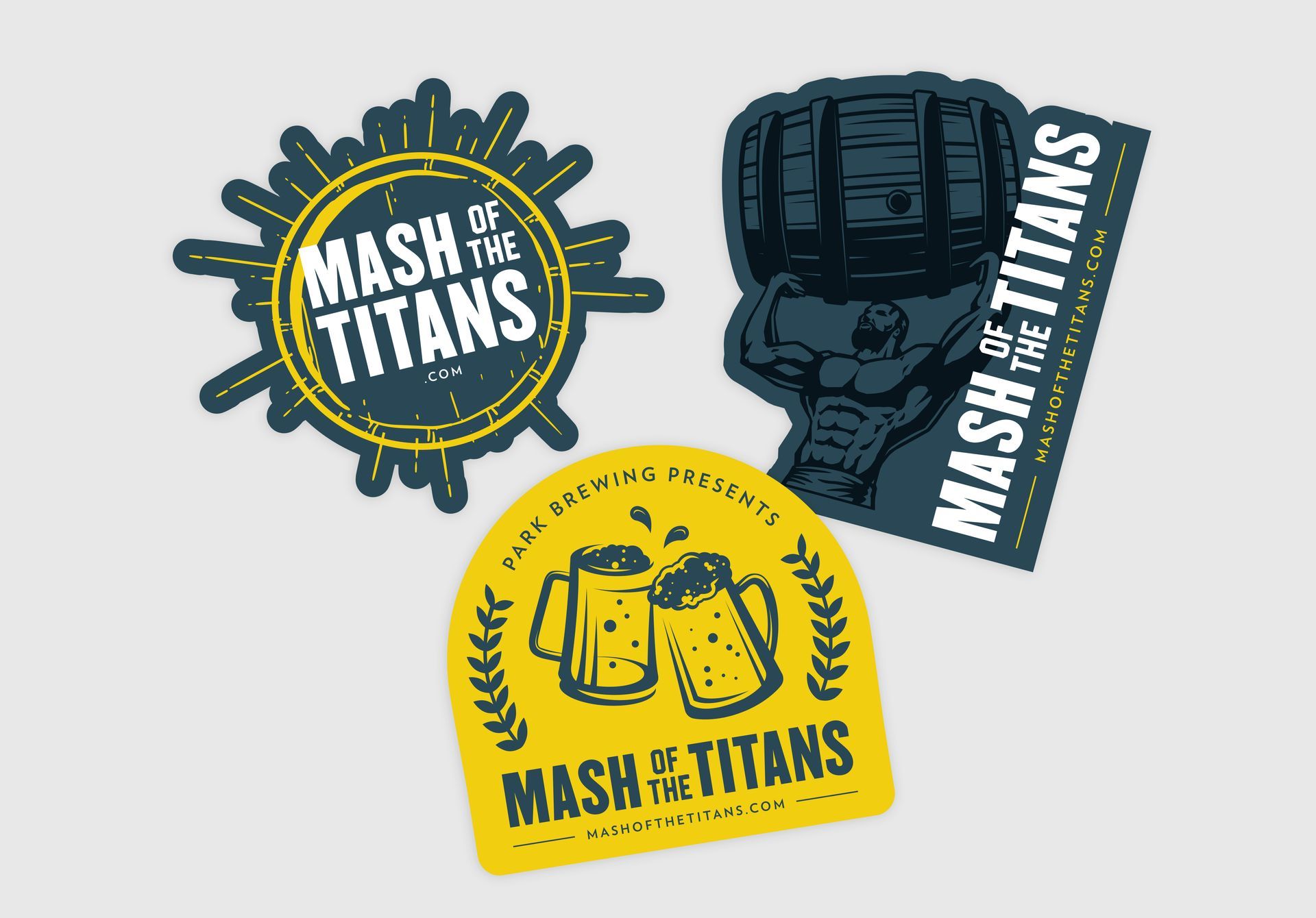 Mash of the Titans stickers