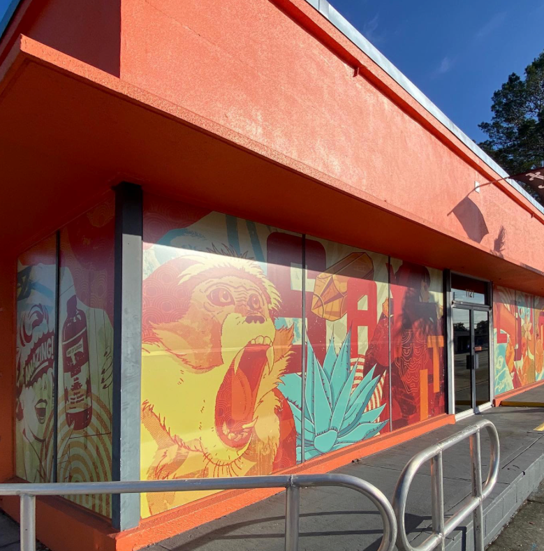 Say It Loud old office window decal A