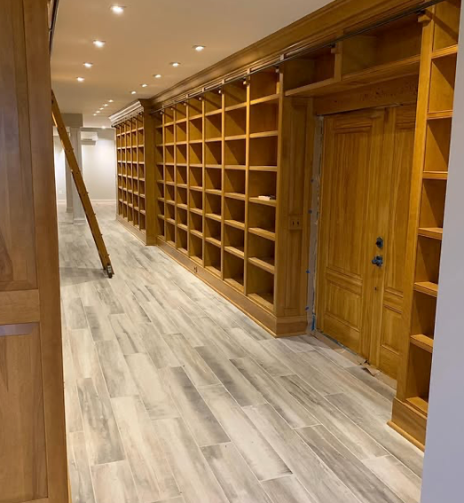 Snow Woodworks custom bookcase