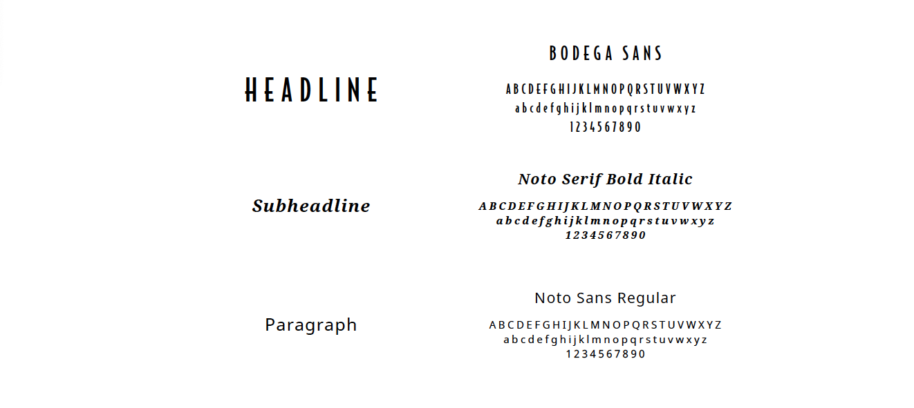 Timpano Las Olas brand typography