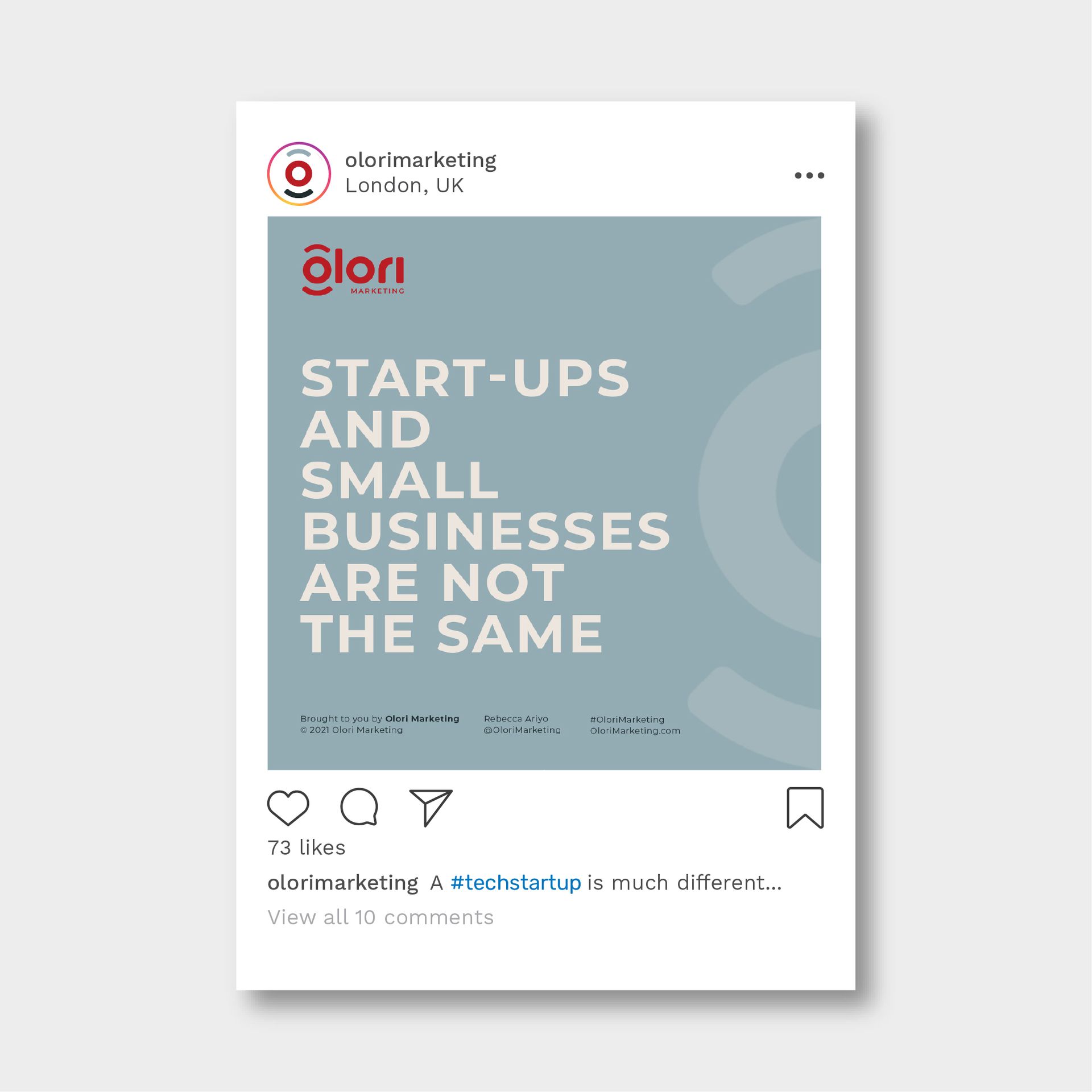 Olori Marketing social example