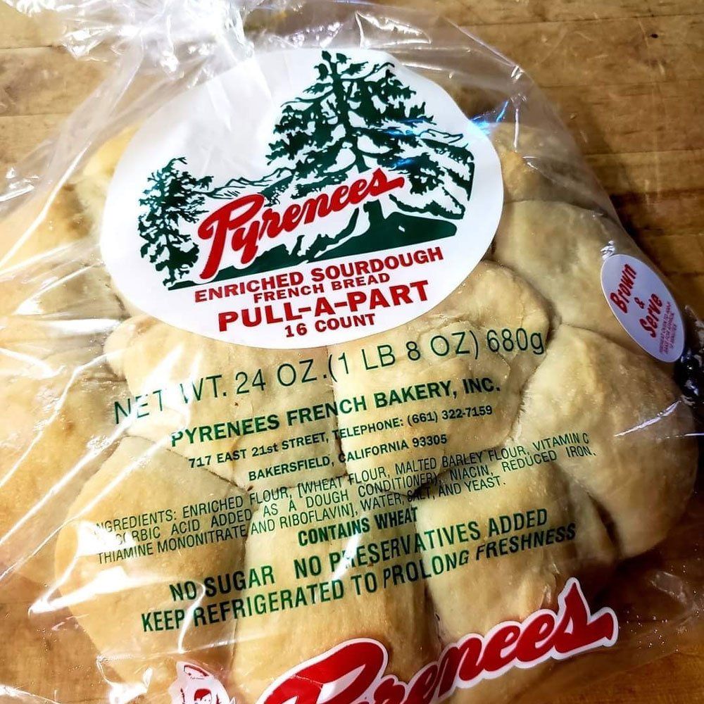 Pull-A-Part Bread — Bakersfield, CA — Pyrenees French Bakery, Inc.