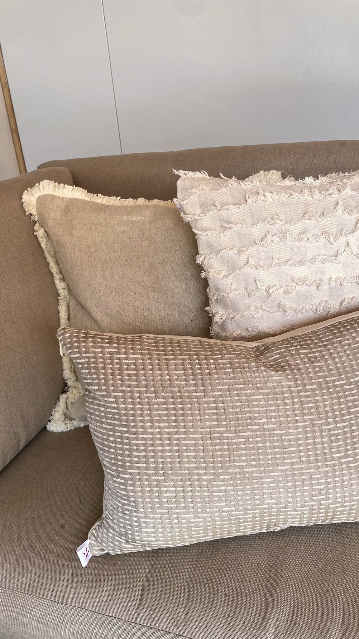 beige kussens voor buiten