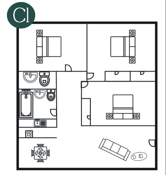 3 bedroom 2 bth floorplan apartments 