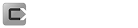 A gray square with a white arrow pointing to the right, inside the shape of the letter C.