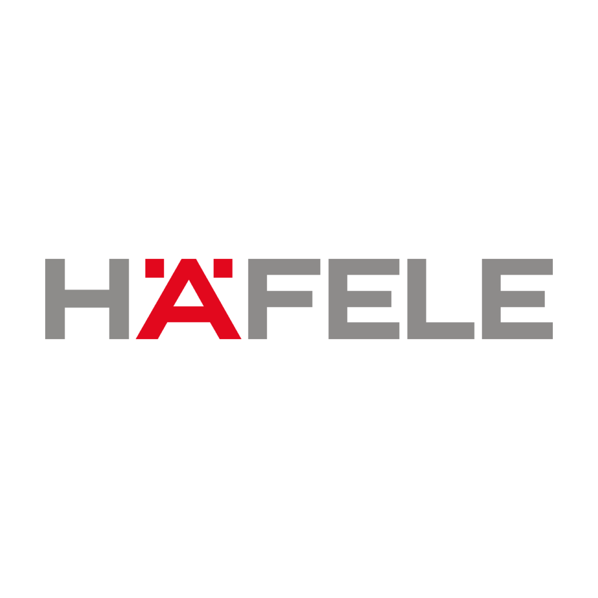 The hafele logo is red and gray on a white background.