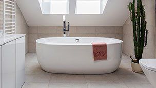 white bathroom