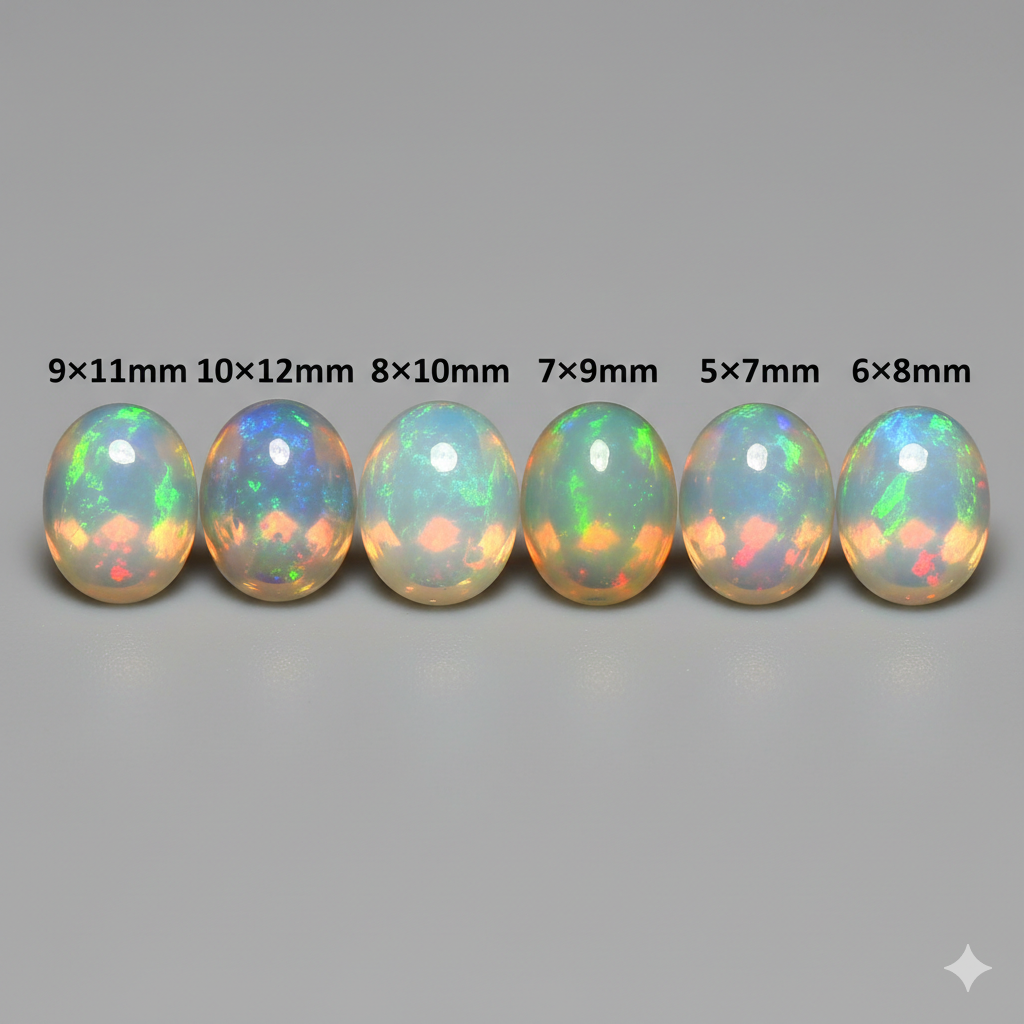 Ethiopian Welo Opal – Calibrated Oval Cut Collection