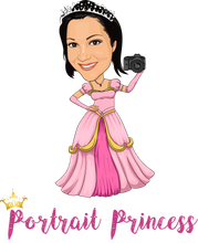 Portrait Princess Logo With Caricature of Yvonne
