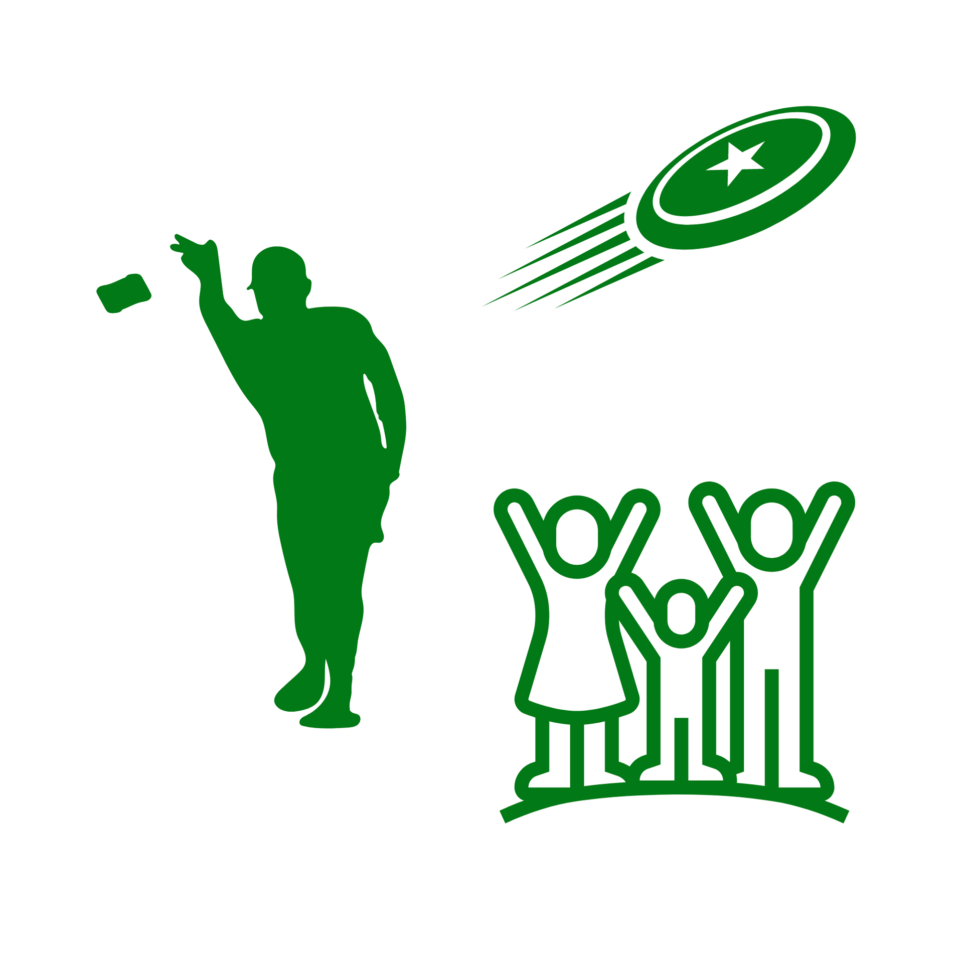 Frisbee Golf, Cornhole, and family fun Icon