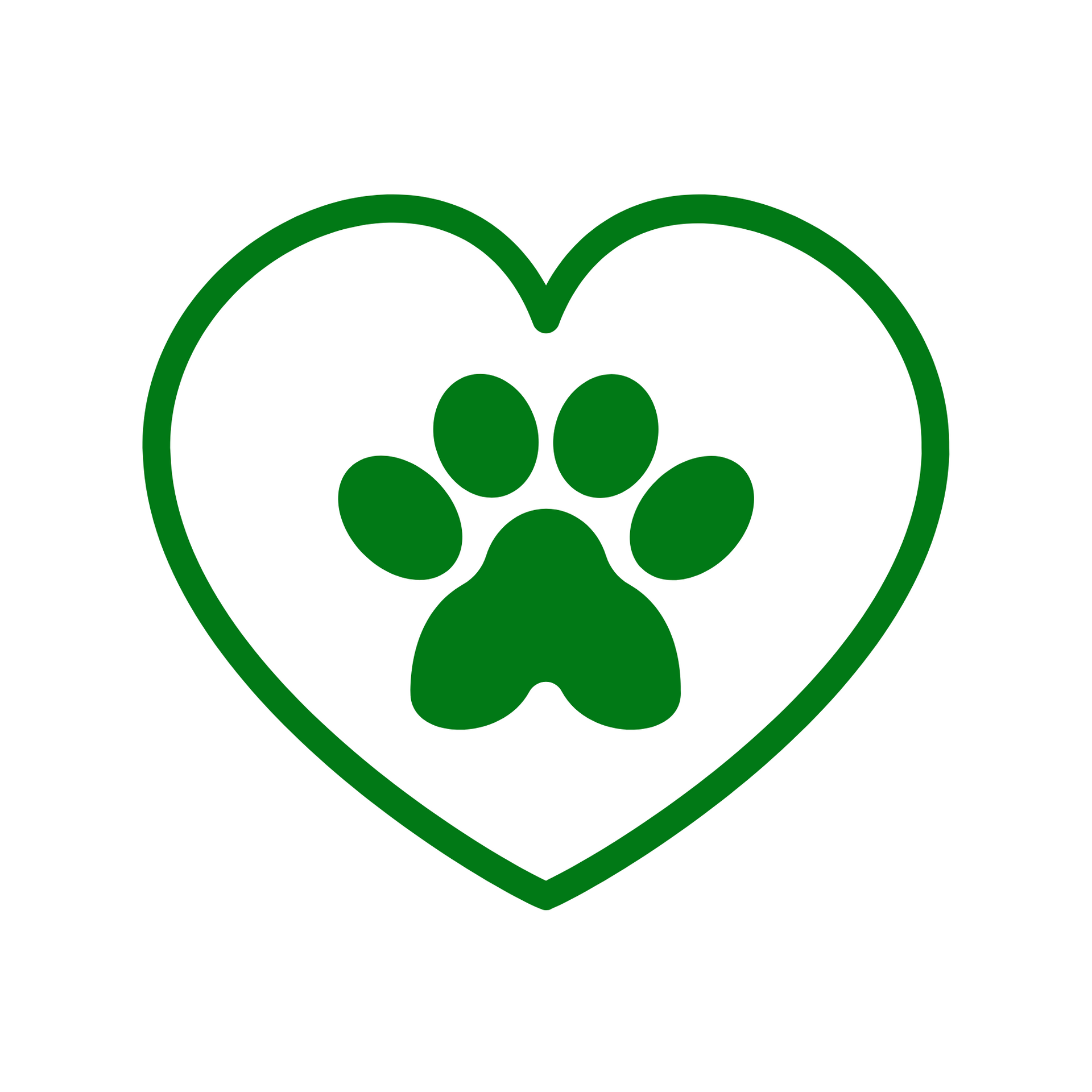 Pet Paw inside of a heart icon