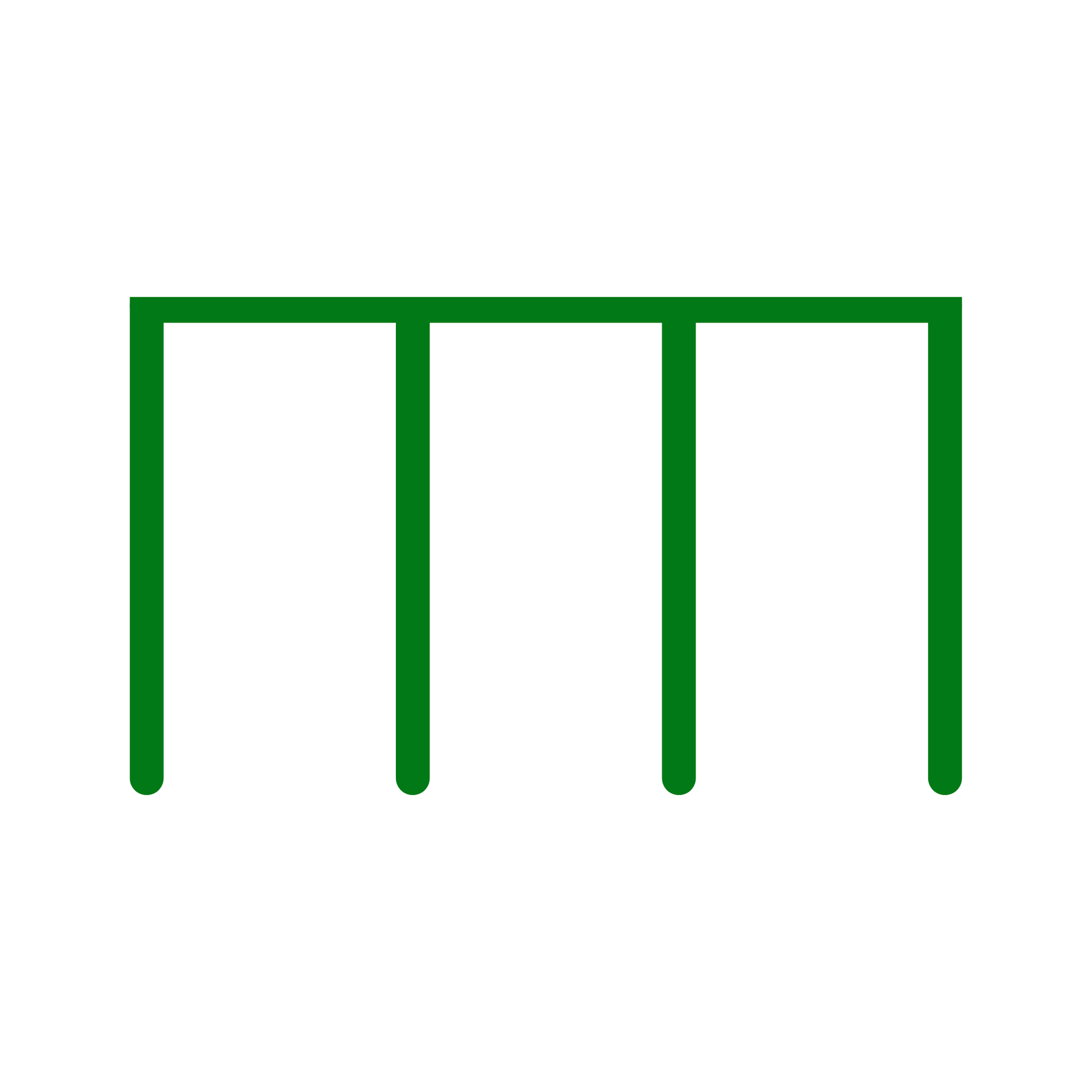 It is a green icon on a white background.