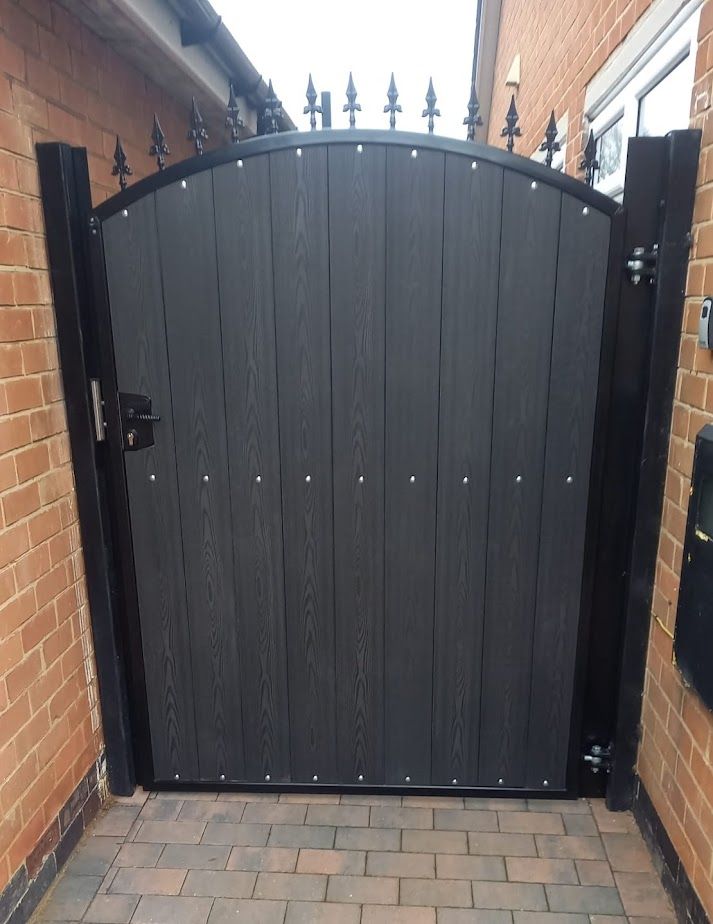 a composite gate made by a local welder