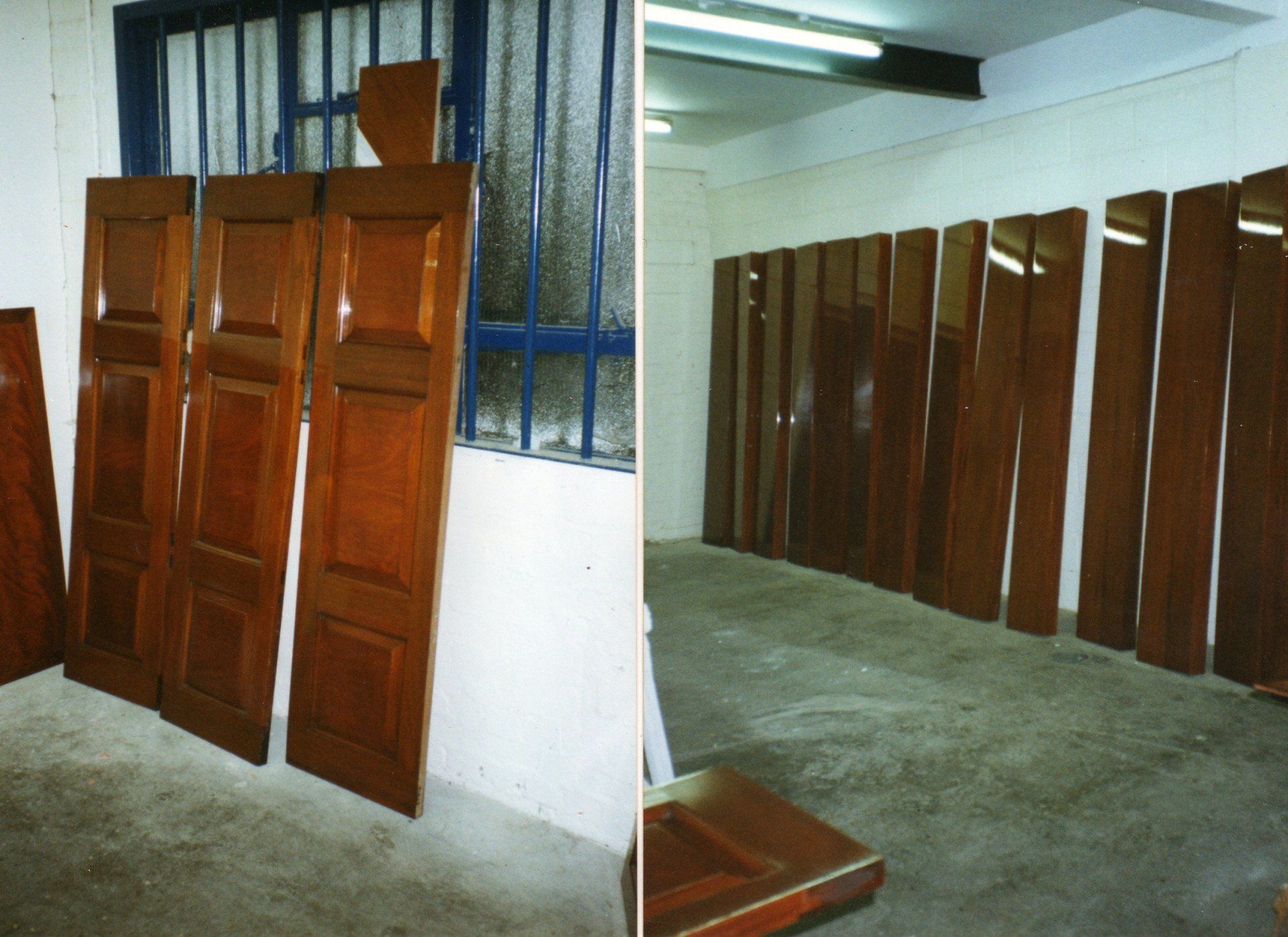 Mahogany wall panels for a hotel
