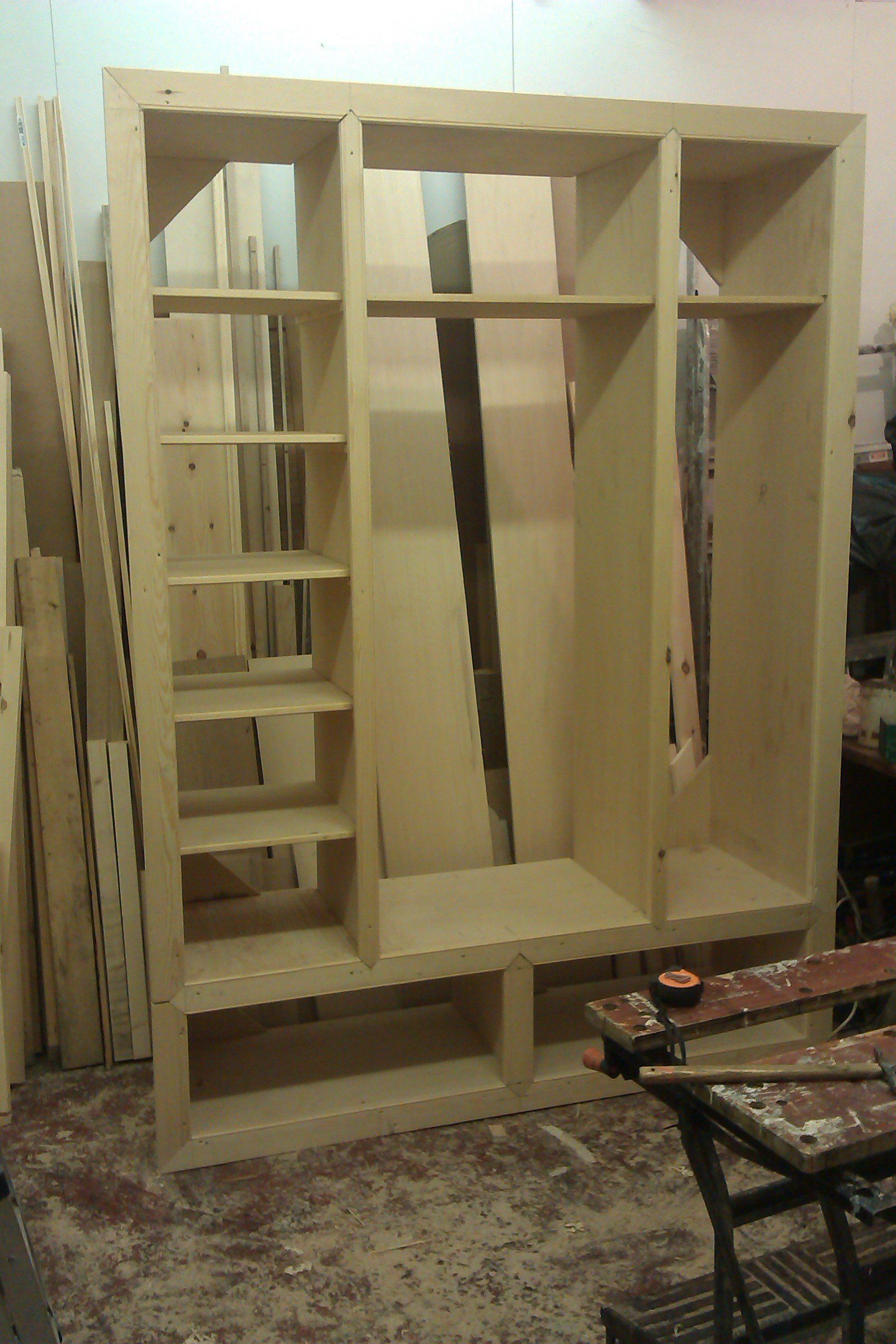 cabinet being made with ample storage