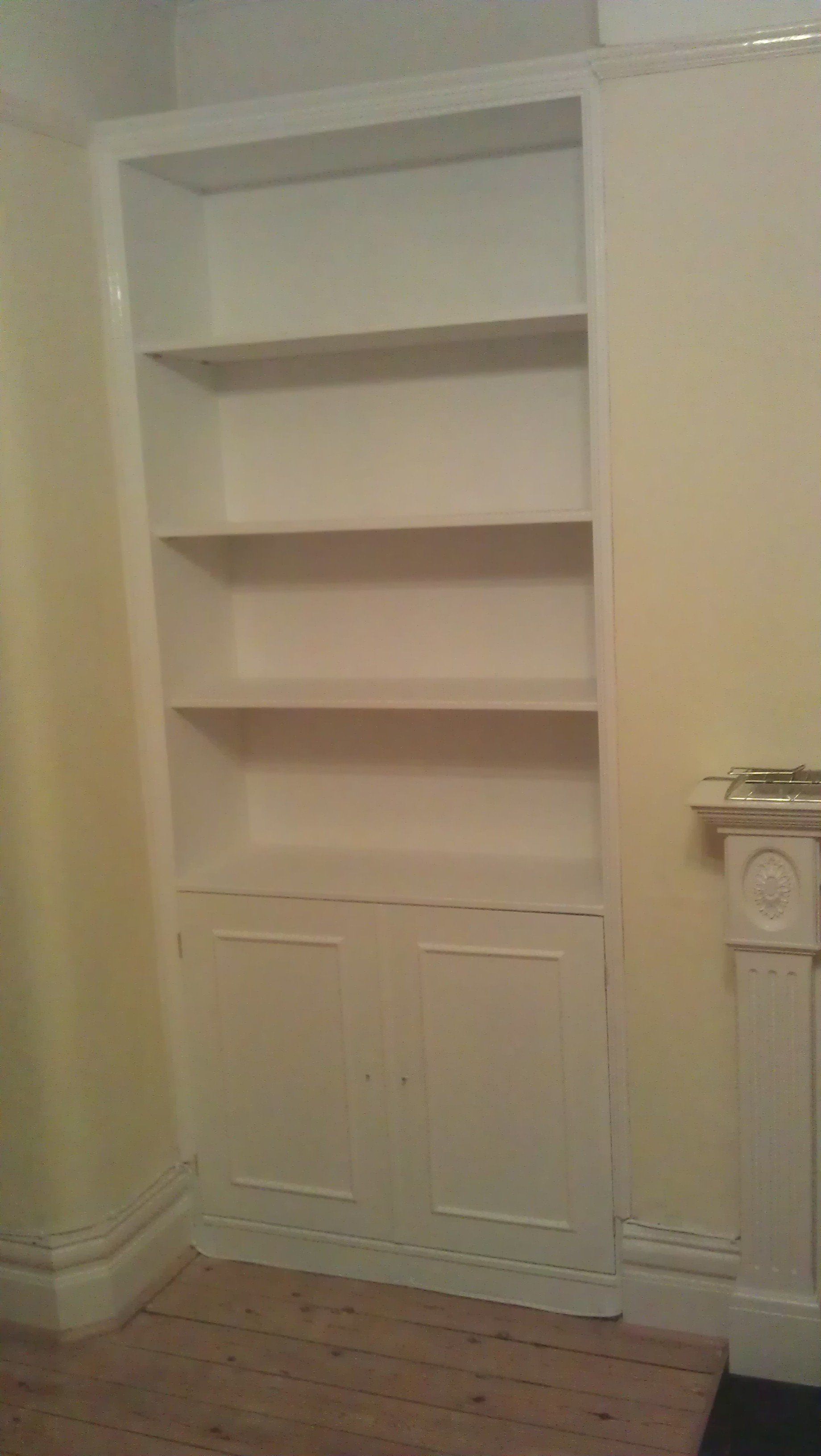 Fitted bookcase 1 to 4 designed, made, finished and fitted by W. G. Grancis Woodmasters