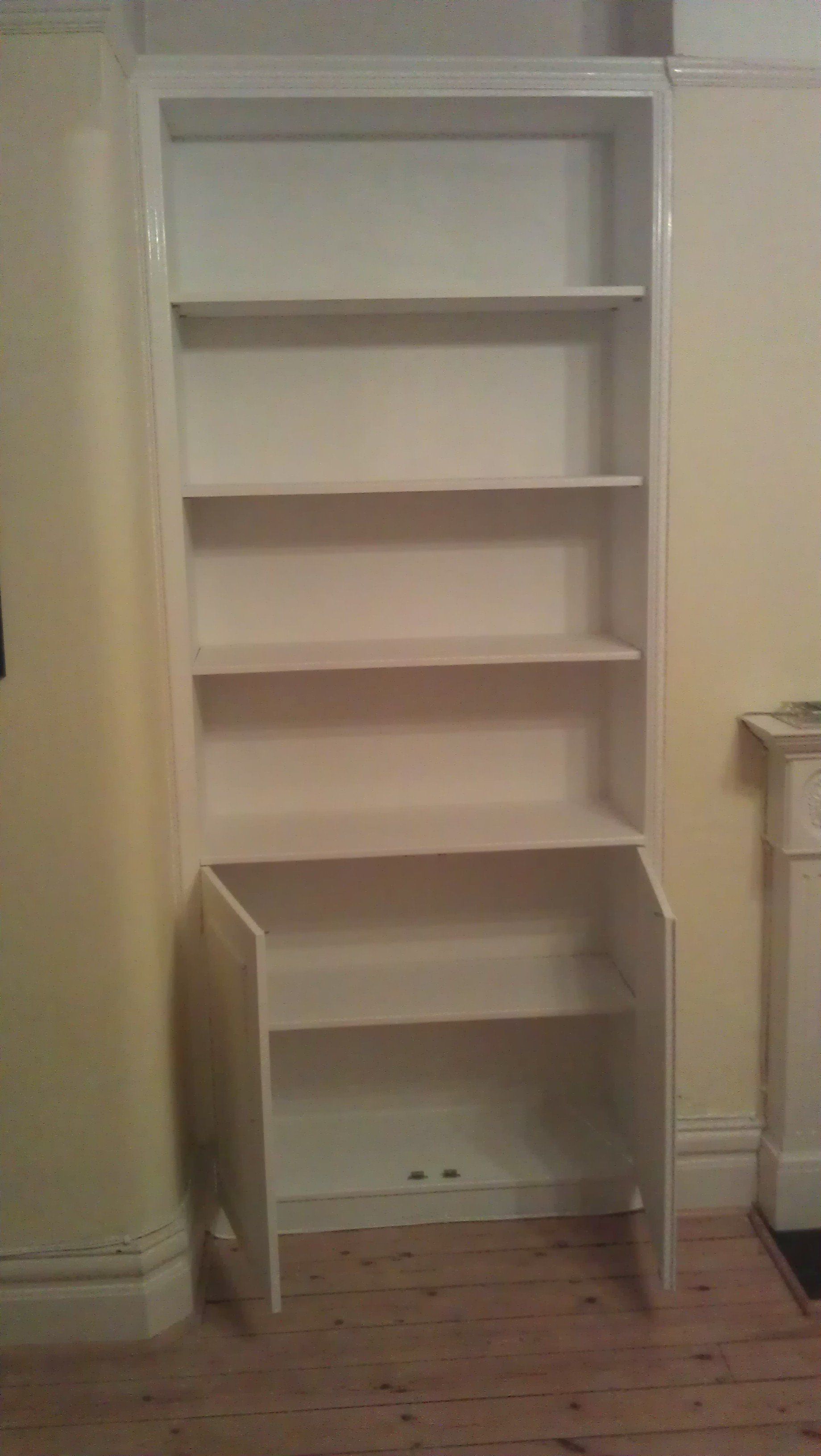 Fitted bookcase 1 to 4 designed, made, finished and fitted by W. G. Grancis Woodmasters