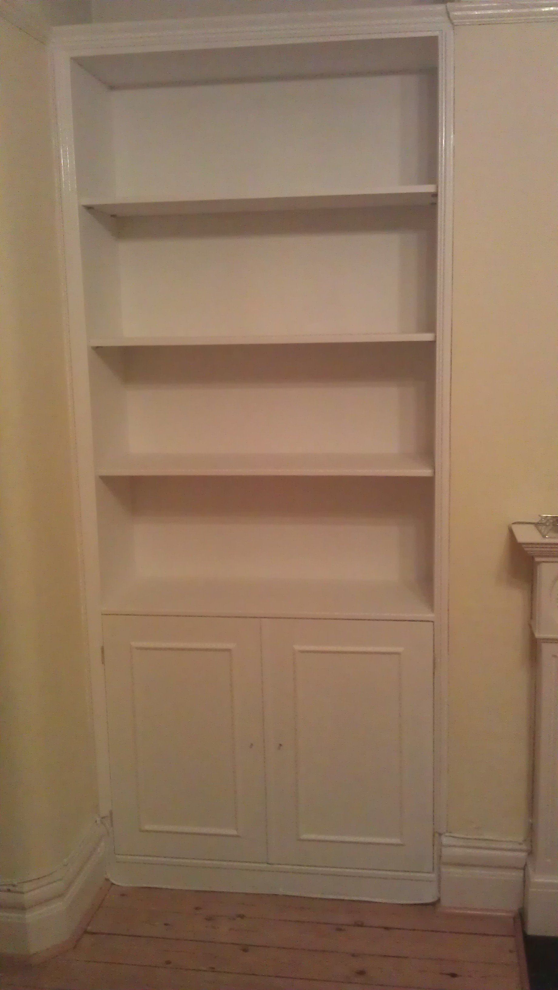 Fitted bookcase 1 to 4 designed