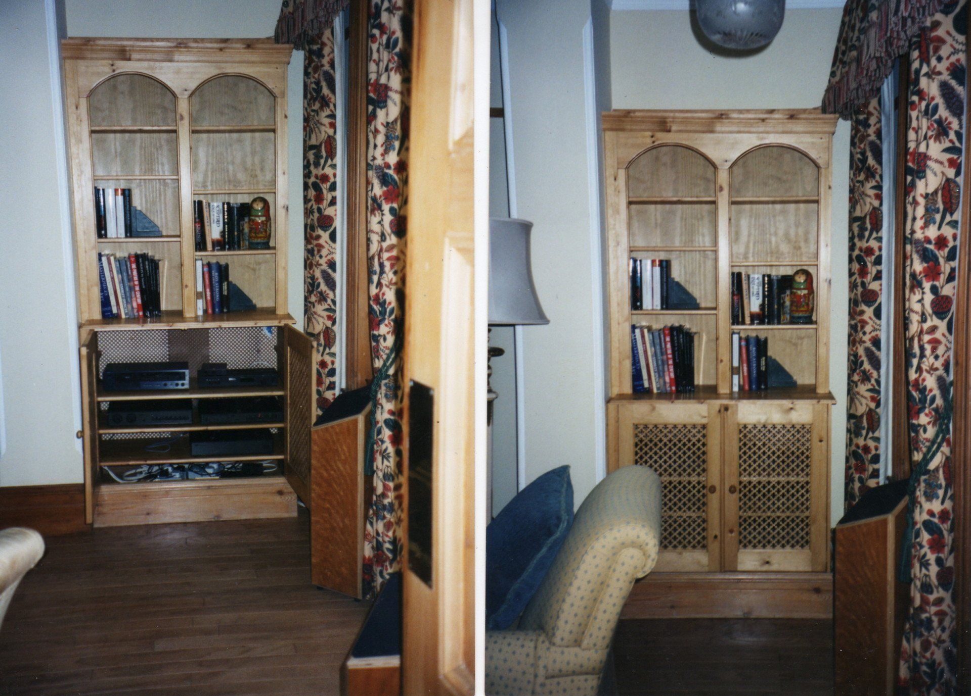 shelving being restored