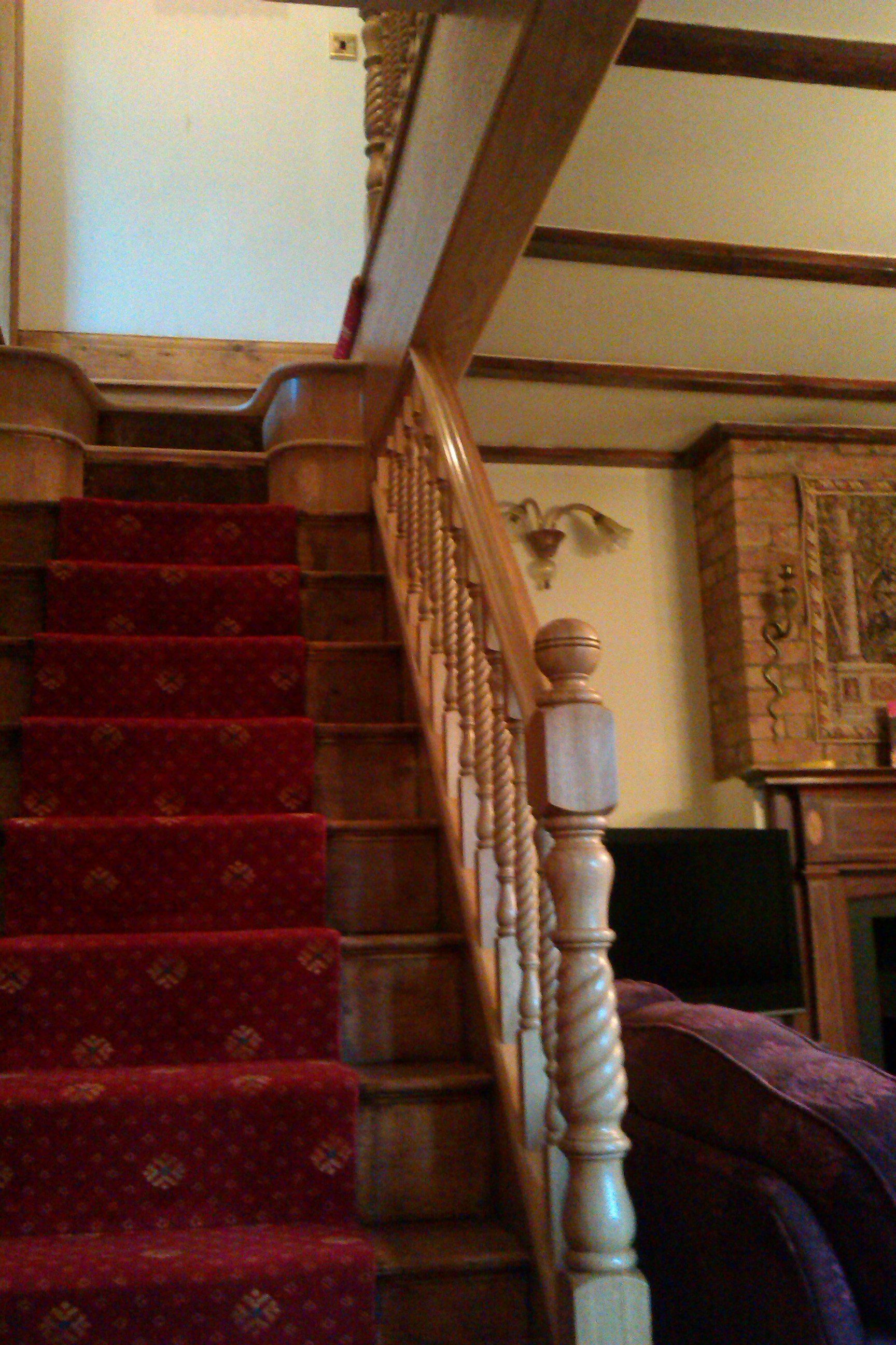 polished stairway restored and repaired