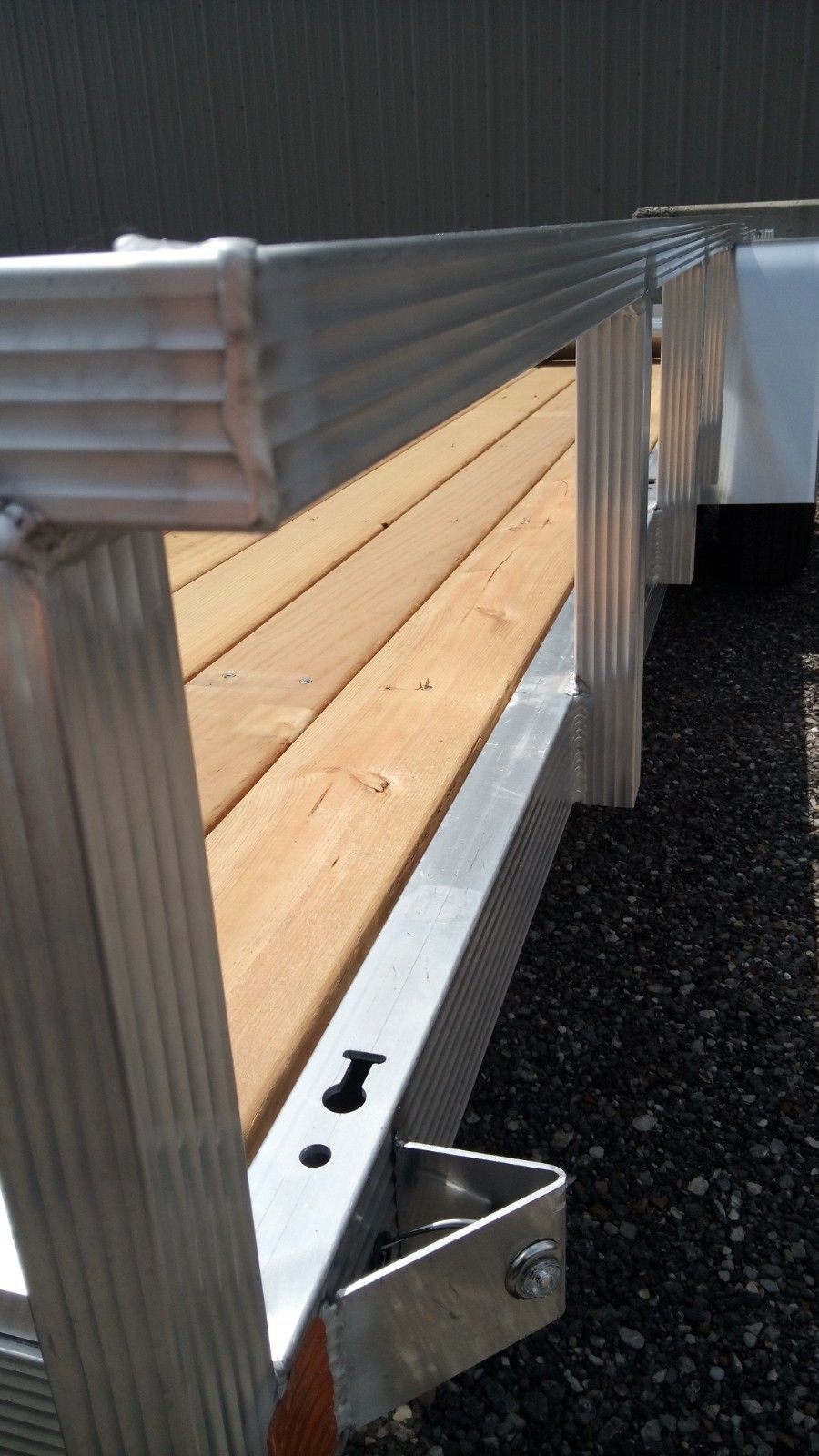 aluminum utility trailer tube and deck