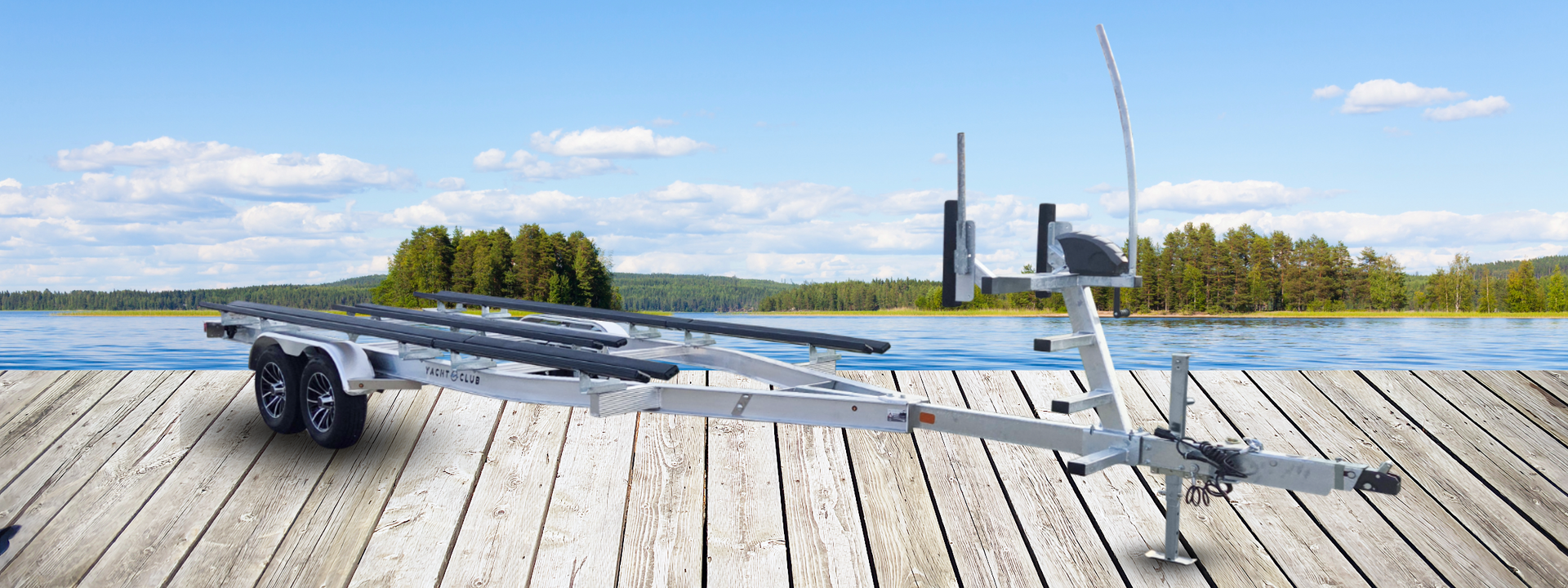 PBD2454T Model Yacht Club Trailer