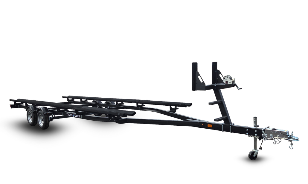 single axle pontoon trailer