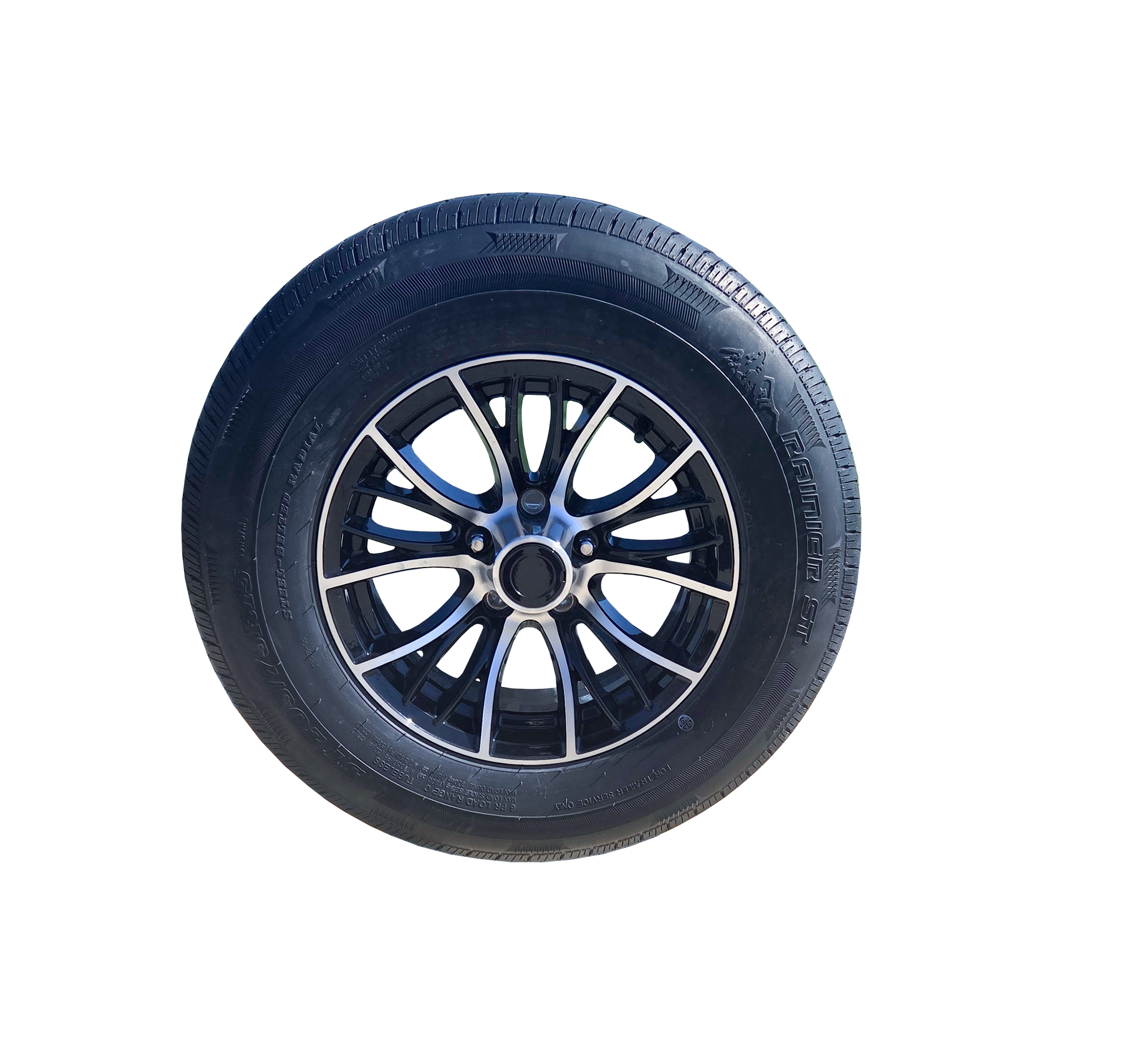 Tredit steel wheel black tire