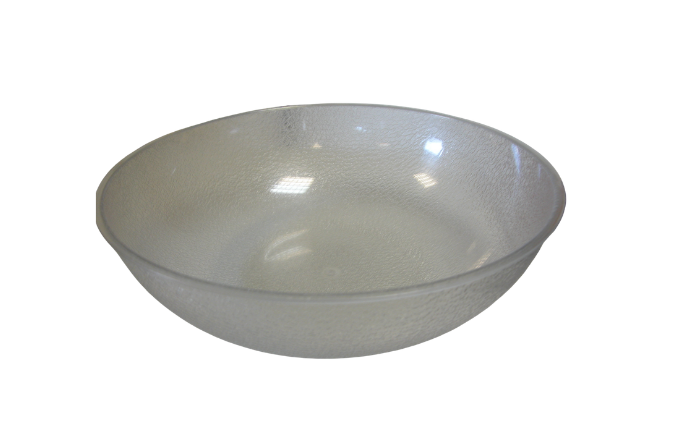 Bol en céramique blanche sur fond uni