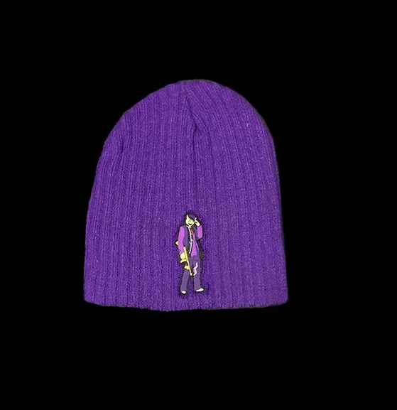 Purple Beanie Mr Percentum Gangsta