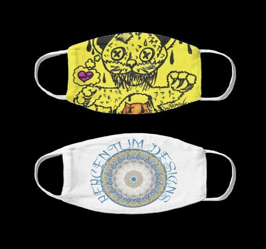 Black COVID mask Percentum Gasmask