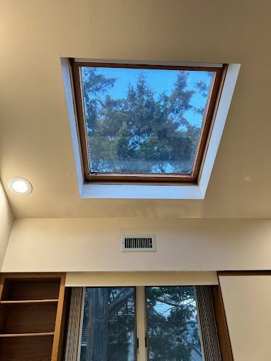 skylight in ceiling  has been cleaned by melo powerwashing & painting in somers point, nj