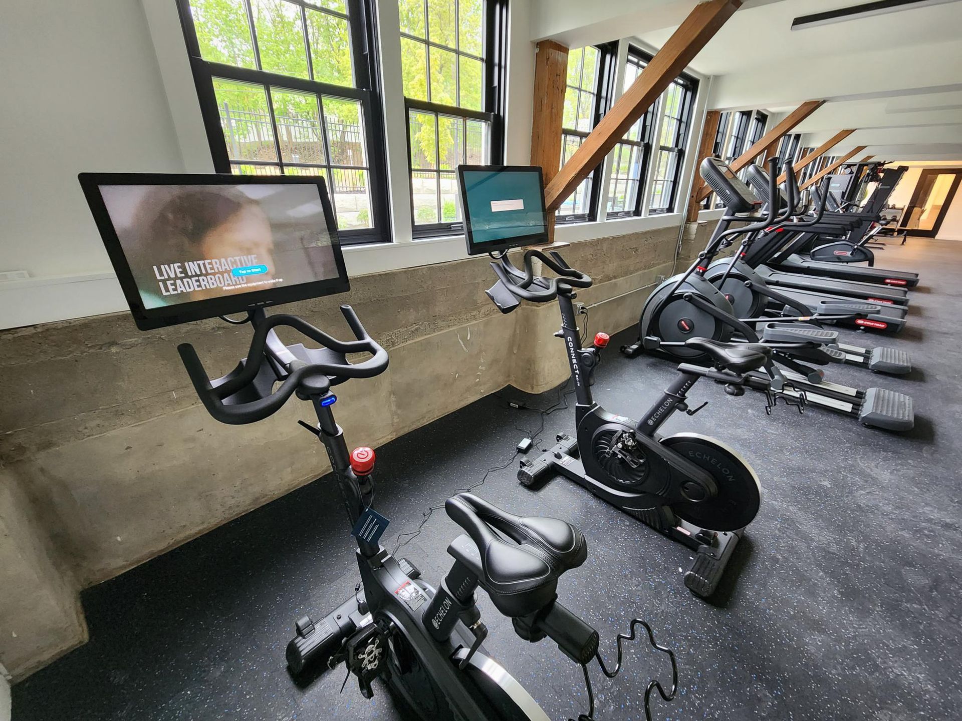 The Overlook  Fitness Center bikes