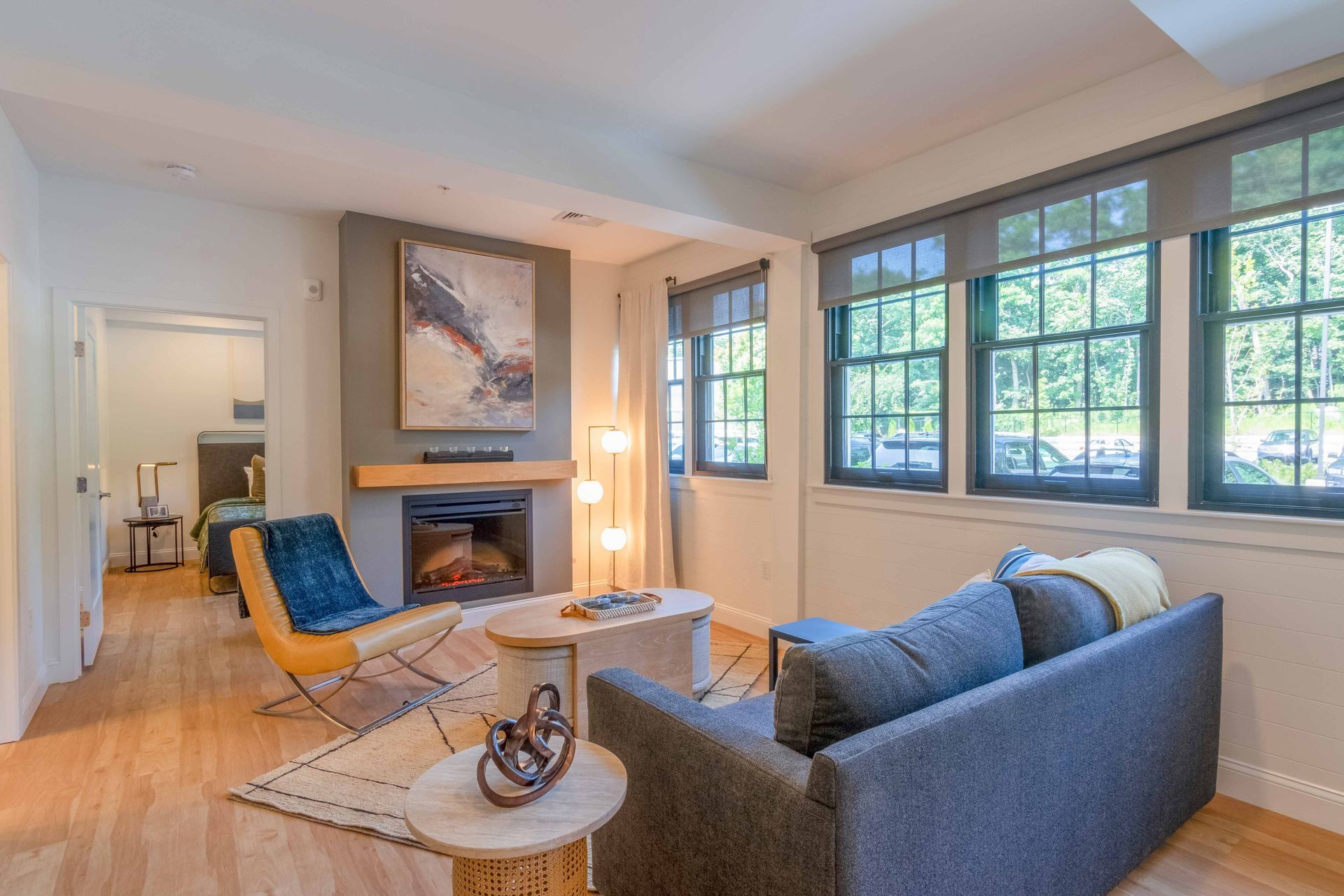 The overlook - open kitchen with living room and large windows 02