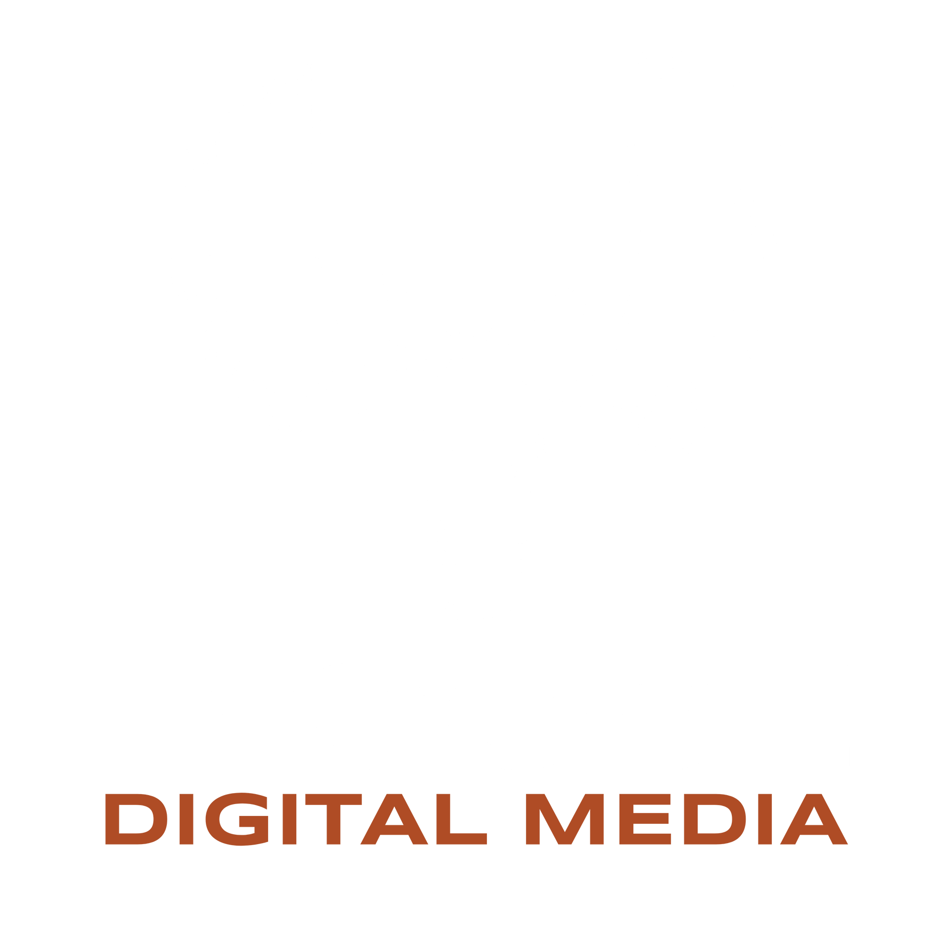 A logo for digital media on a white background.