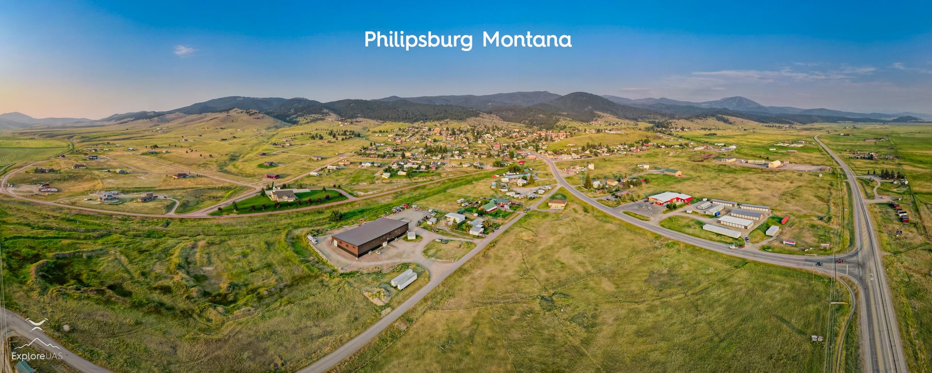 Philipsburg Montana arial photo