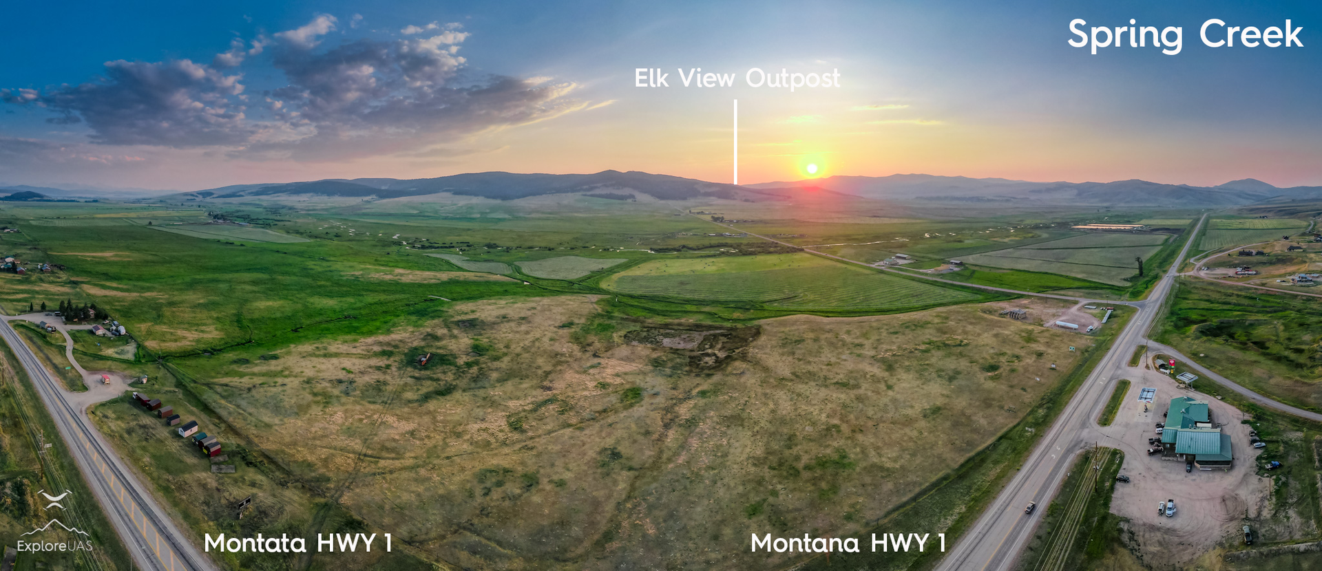 Philipsburg and ElkView arial photo