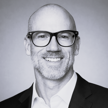 B&W photo of founder of Lampo, Jason Wall