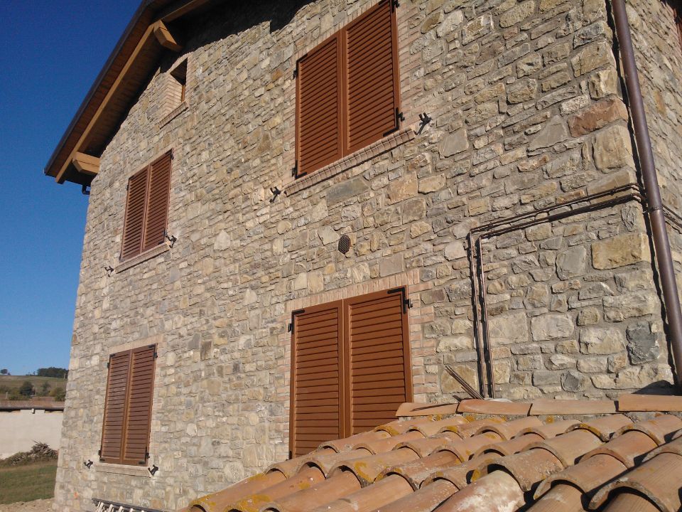 finestre in PVC effetto legno