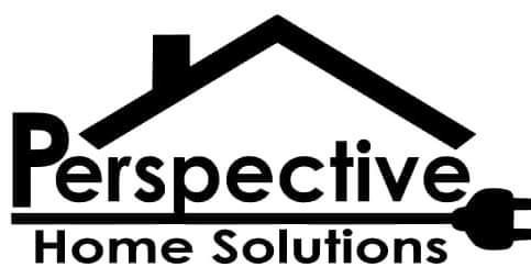 Black logo with house outline above the words 