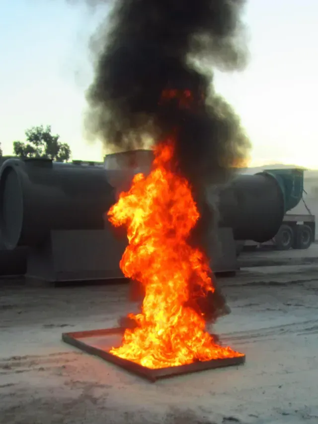 Dangerous Fire With Black Smoke - Newark, CA - ABC Fire Protection Inc.