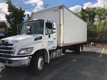 White Hino Truck — Fitchburg, MA — Fitton Moving & Storage Inc