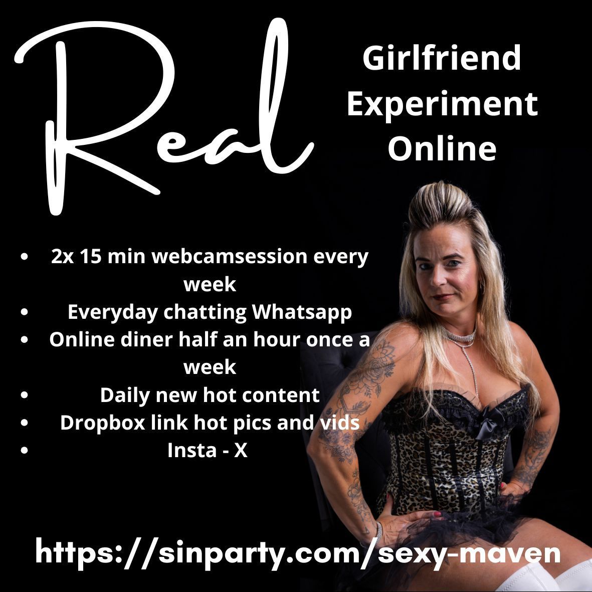 Maandelijks online abonnement voor een real girlfriend experience