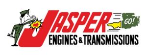 Jasper Engines & Transmissions logo featuring a cartoon mechanic flexing against the letter J with a gear icon. | Hunts Point Service Station