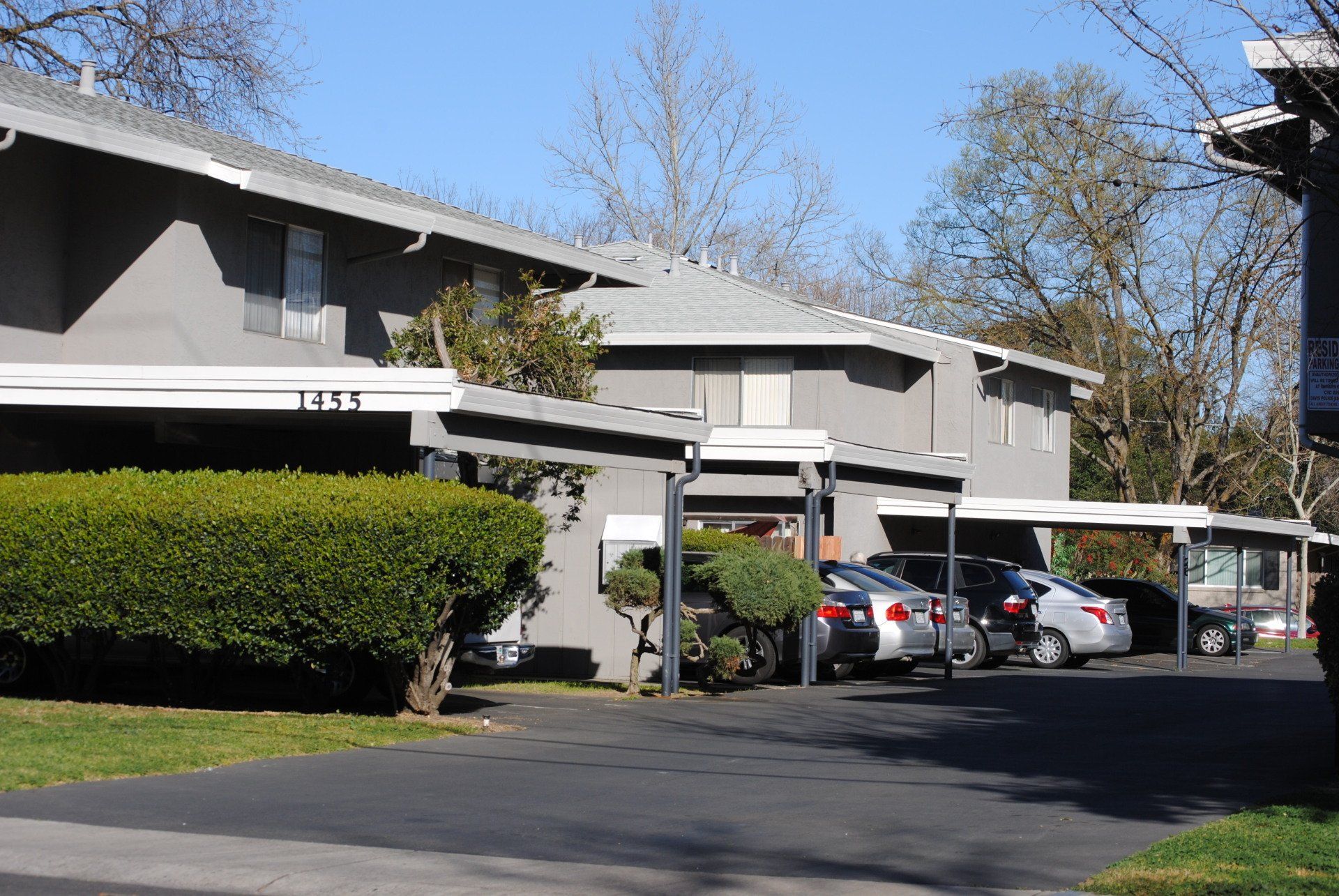 Crescent Villa and Regency Arms Apartments grey building