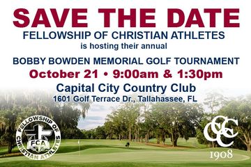 2024 Bobby Bowden Golf Tournament - Save The Date