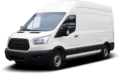 White cargo van parked. | Umphress Fleet Service LLC