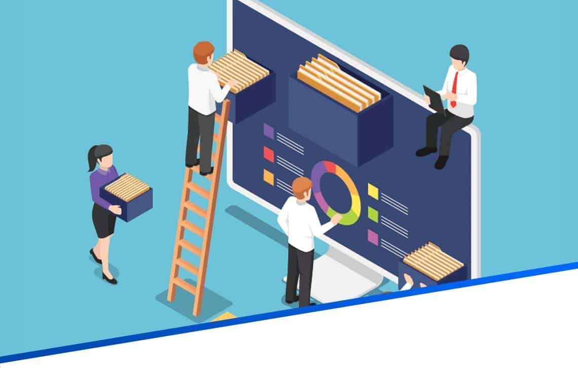 People Building Data Visualization on a Large Screen With Charts and Graphs — CQ Butchers & Catering Supplies in Mackay, QLD