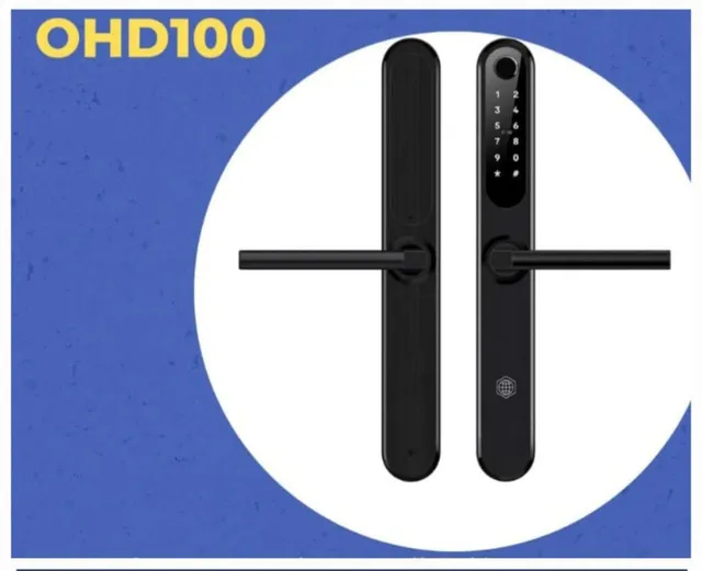 Una imagen de una cerradura de puerta que dice ohd100